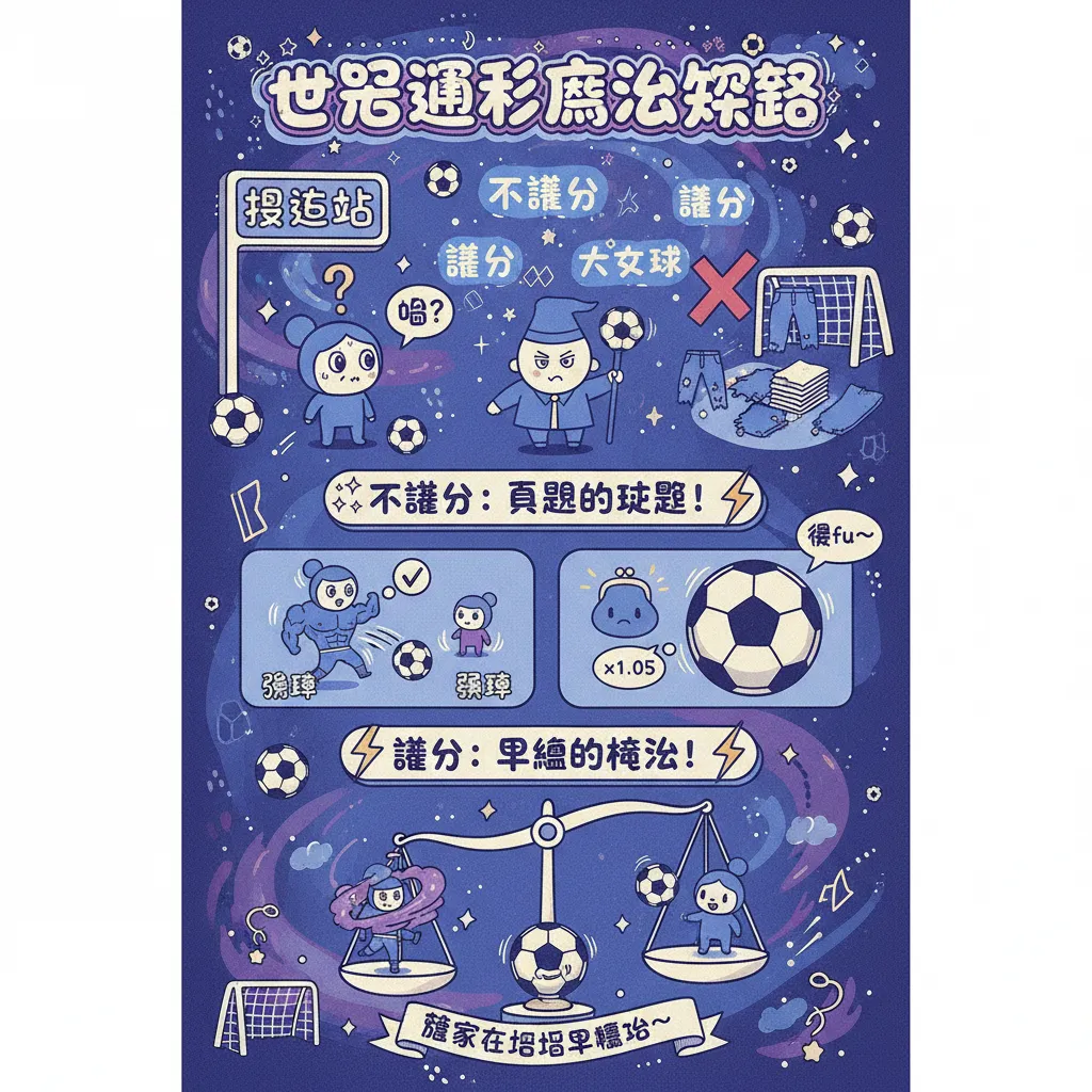 世足運彩賠率怎麼看？新手必懂不讓分與讓分玩法